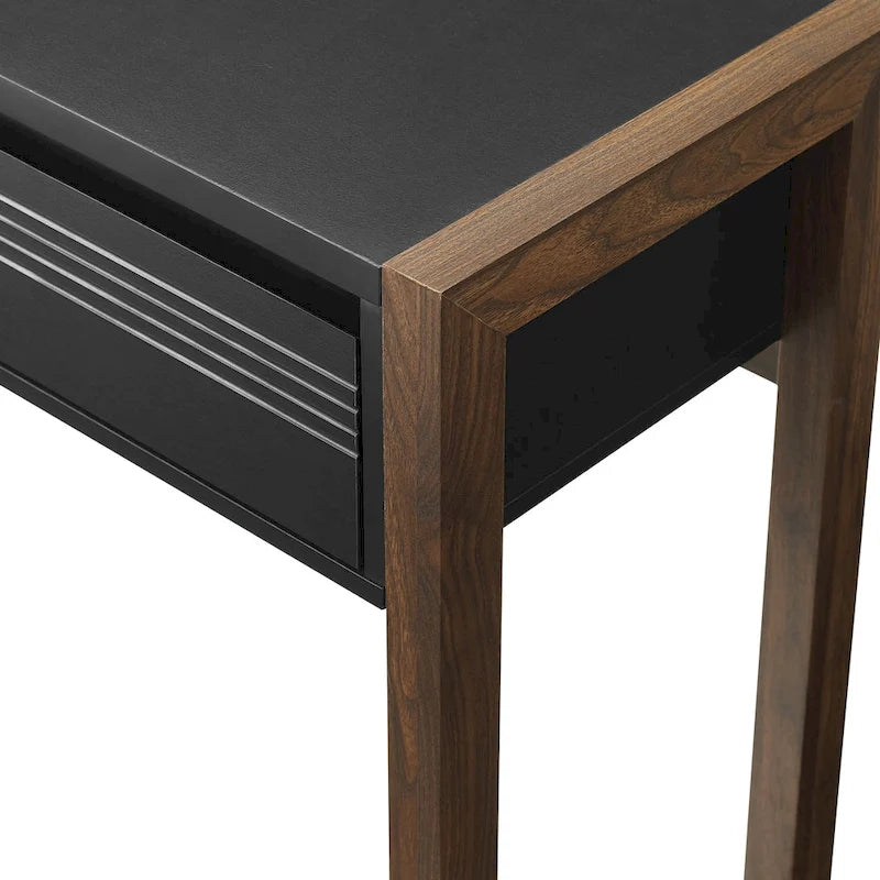 Bureau d'écriture bicolore à un tiroir