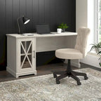 Lennox 60W Farmhouse Desk with Storage Cabinet by 
