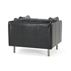 Fauteuil de salon en similicuir Daphne