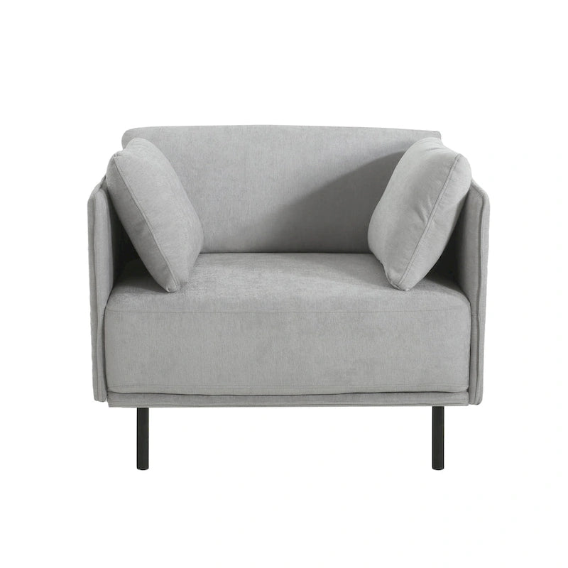 Fauteuil de salon en similicuir Daphne