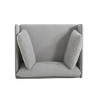 Fauteuil de salon en similicuir Daphne