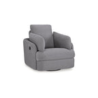 Fauteuil inclinable pivotant et coulissant gris foncé