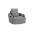 Fauteuil inclinable pivotant et coulissant gris foncé