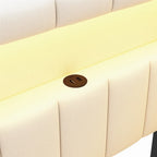 Lit plateforme rembourré avec ports USB et éclairage LED - Cadre de lit double/simple avec 2 tiroirs de rangement - Chambre à coucher moderne