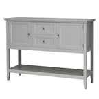 Table console en bois avec tiroirs, buffet de salle à manger
