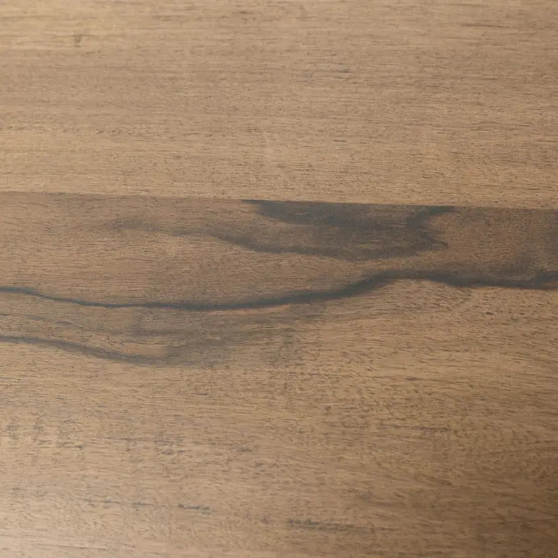 Table de salle à manger Okai, plateau rectangulaire de 221 cm, en manguier massif brun rustique