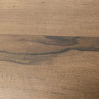 Table de salle à manger Okai, plateau rectangulaire de 221 cm, en manguier massif brun rustique
