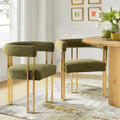 Fauteuil rembourré en chenille