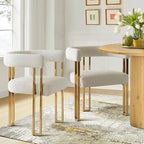 Fauteuil rembourré en chenille