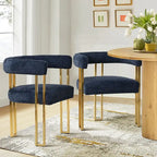 Fauteuil rembourré en chenille