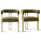 Fauteuil rembourré en chenille