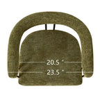 Fauteuil rembourré en chenille