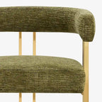 Fauteuil rembourré en chenille