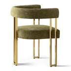 Fauteuil rembourré en chenille