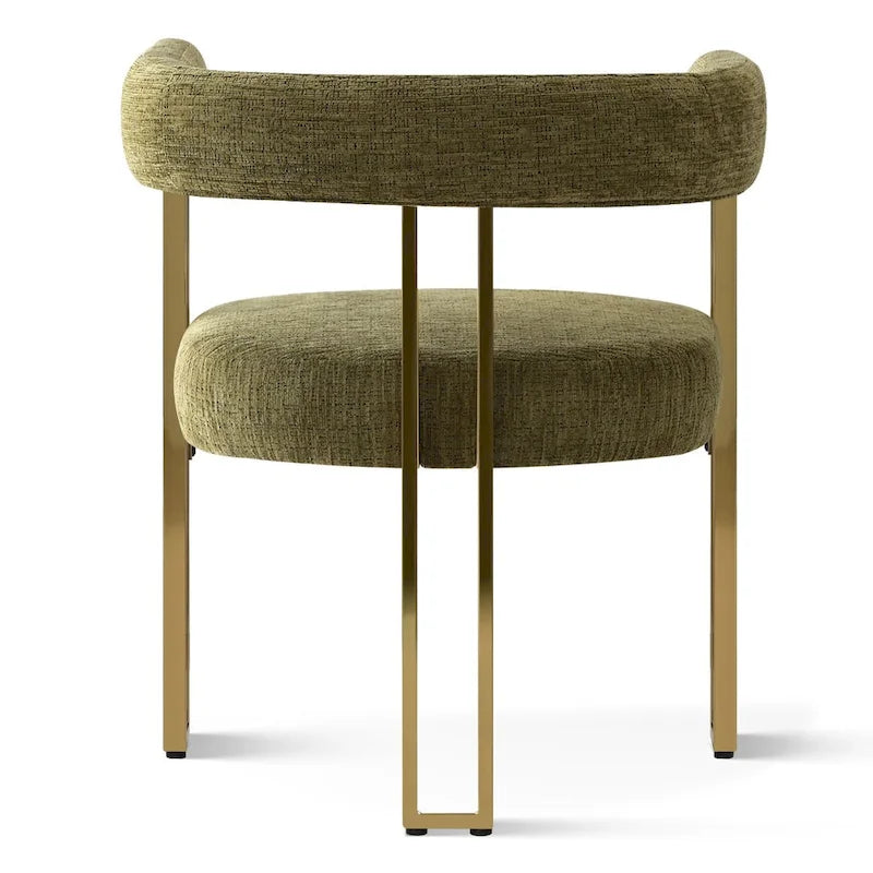 Fauteuil rembourré en chenille