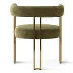 Fauteuil rembourré en chenille