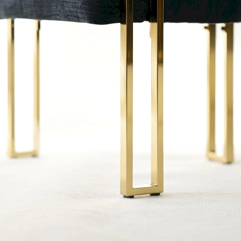 Fauteuil rembourré en chenille