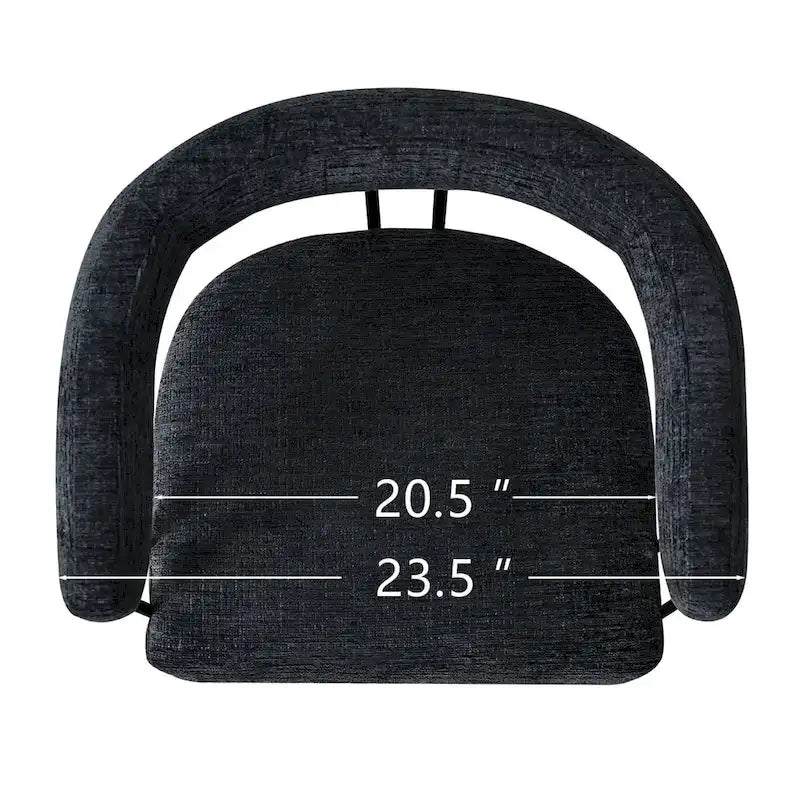 Fauteuil rembourré en chenille