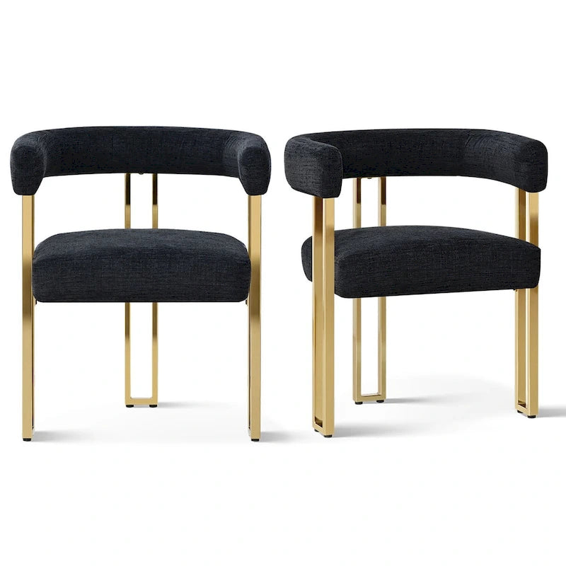 Fauteuil rembourré en chenille