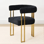 Fauteuil rembourré en chenille