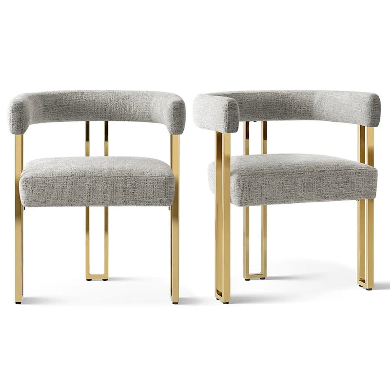 Fauteuil rembourré en chenille