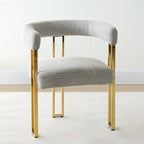 Fauteuil rembourré en chenille