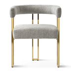 Fauteuil rembourré en chenille