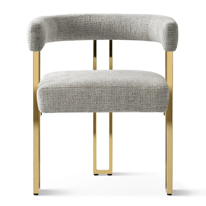 Fauteuil rembourré en chenille