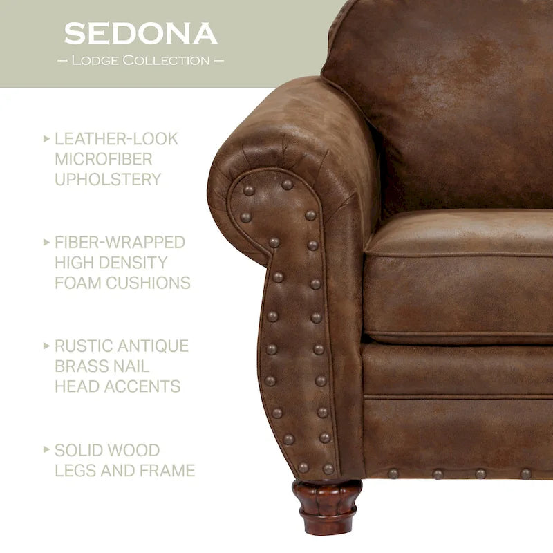 Fauteuil Sedona avec ottoman assorti