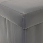 Banc de rangement pliant capitonné - Gris acier