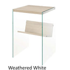 Table d'appoint en verre SoHo avec étagère