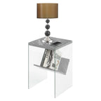 Table d'appoint en verre SoHo avec étagère