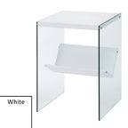 Table d'appoint en verre SoHo avec étagère