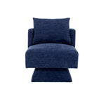 Fauteuils pivotants à 360 degrés en chenille pour salon et chambre à coucher