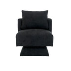 Fauteuils pivotants à 360 degrés en chenille pour salon et chambre à coucher