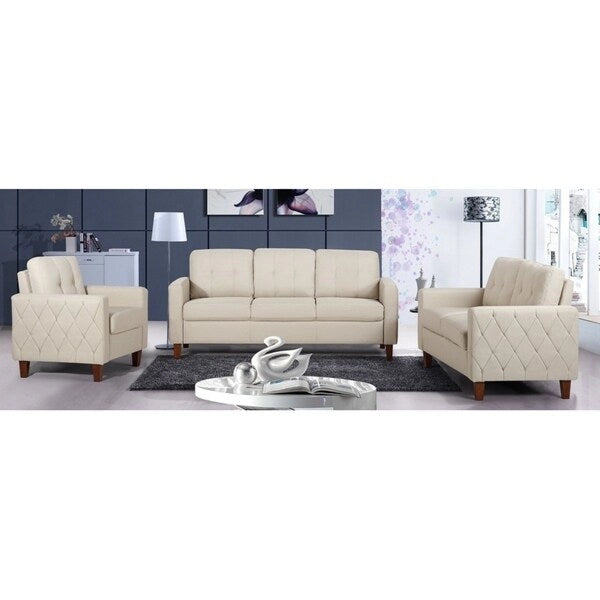 Harrad – Salon 3 pièces touffeté, style milieu de siècle