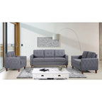 Harrad Tufted Mid-Century 3 Piece Living Room Set