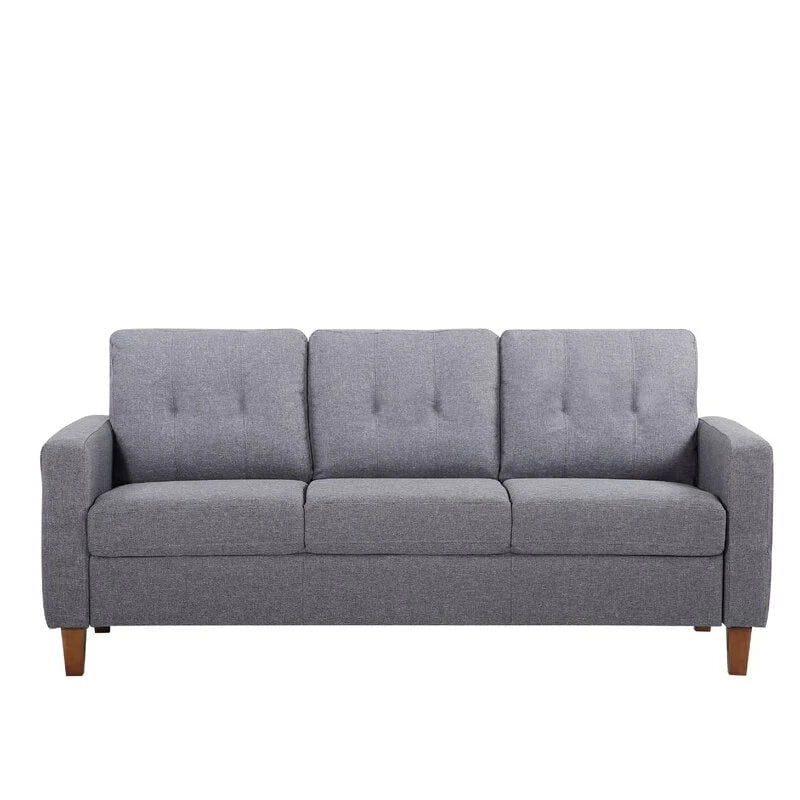 Canapé rembourré capitonné Rossetti Mid-Century
