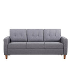 Canapé rembourré capitonné Rossetti Mid-Century