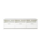 Meuble TV moderne de 70,87 po avec 3 tiroirs de rangement, console TV, meuble de divertissement pour salon