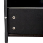 Meuble TV moderne de 70,87 po avec 3 tiroirs de rangement, console TV, meuble de divertissement pour salon
