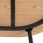 Ensemble de salle à manger 7 pièces en acier noir avec 6 chaises et table Collection Tule