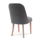 Chaise d'appoint rembourrée en polyester bouclé - Résistante à l'eau et aux taches
