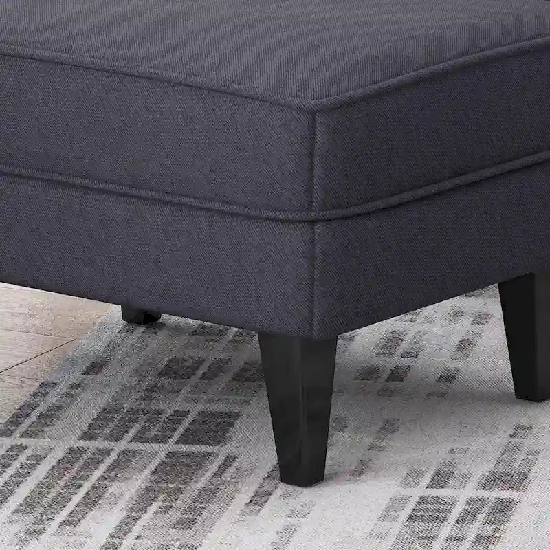 Fauteuil et repose-pieds de club Correia