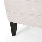 Fauteuil et repose-pieds de club Correia