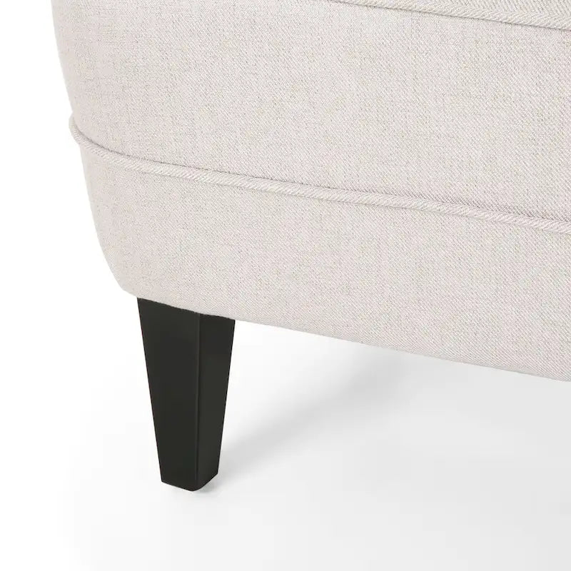 Fauteuil et repose-pieds de club Correia