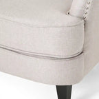 Fauteuil et repose-pieds de club Correia