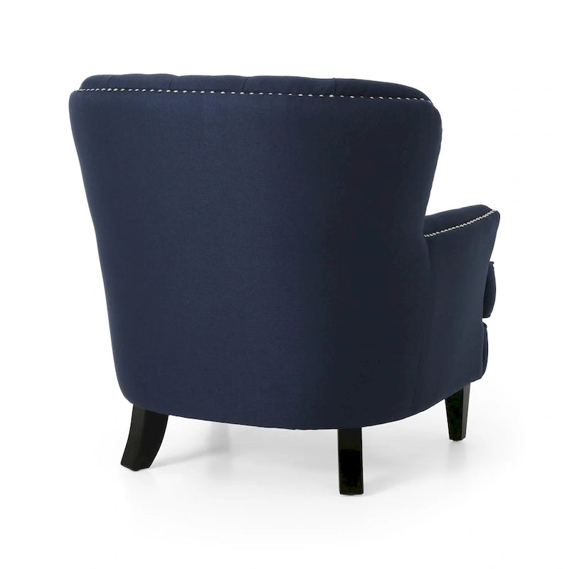 Fauteuil et repose-pieds de club Correia