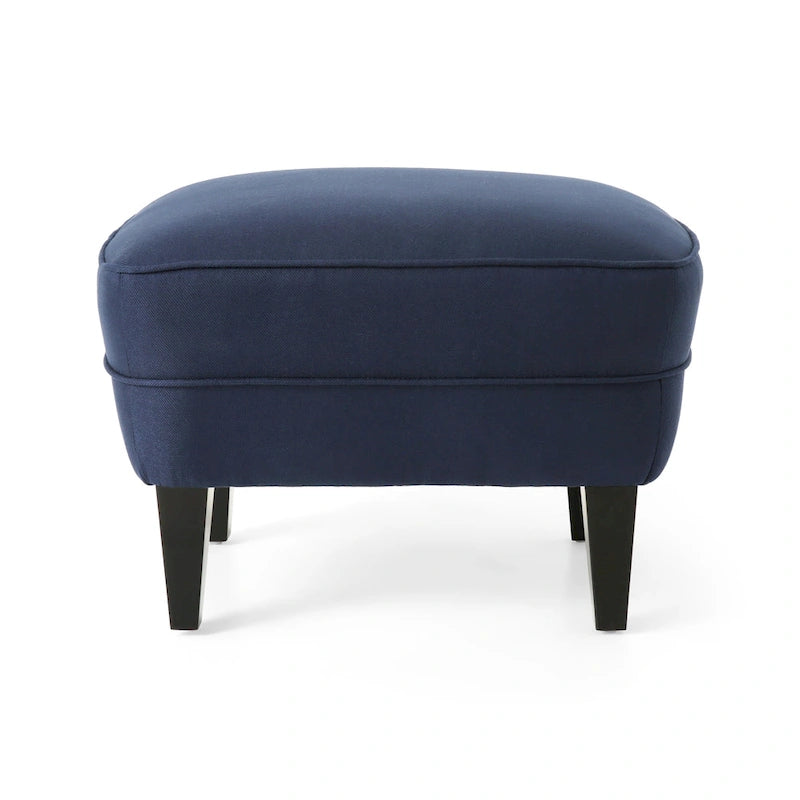 Fauteuil et repose-pieds de club Correia