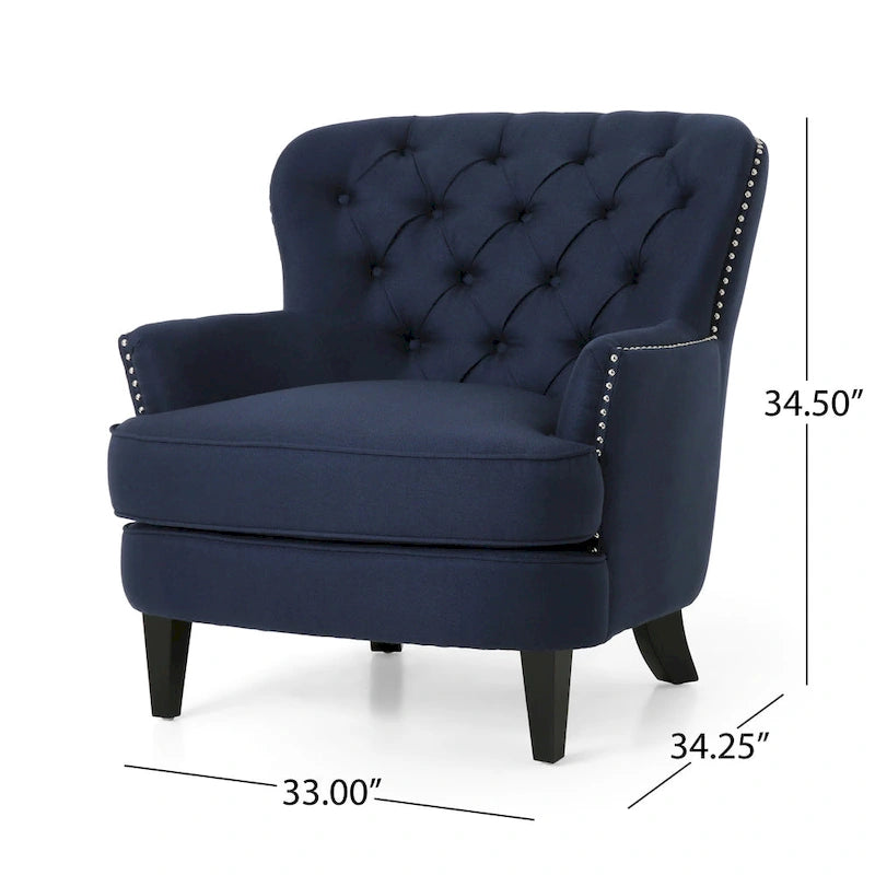 Fauteuil et repose-pieds de club Correia